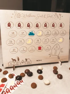 DAMES Poespas Overige Accessoires | Overige Accessoires^Aftelkalender sinterklaas | Hout
