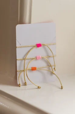 DAMES Studio Poespas Sieraden | Snøpskes^Armbandjes XOXO | Set van 3 |