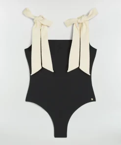 DAMES JOSH V Zwemkleding | Zwemkleding^Badpak Daisy | Black creme white |