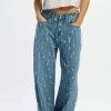 DAMES Refined Department Broeken^Balloon jeans Emma | Blue denim |