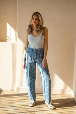 DAMES Refined Department Broeken^Balloon jeans Emma | Blue denim |