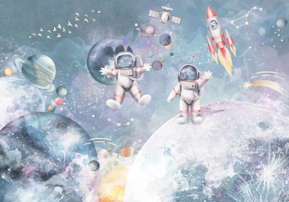 Poespas Home Ruimte | Behang^Behang Astronaut