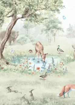 Poespas Home Dieren | Behang^Behang Bosdieren