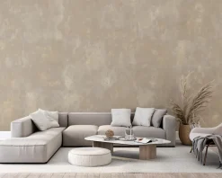 Poespas Home Behang^Behang Concrete gold | Beige