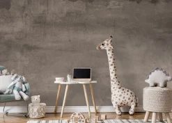 Poespas Home Behang^Behang Concrete wall | Donkerbruin