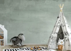 Poespas Home Behang^Behang Concrete wall | Groen