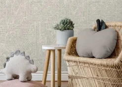 Poespas Home Behang^Behang Ethnic nights | Grijs