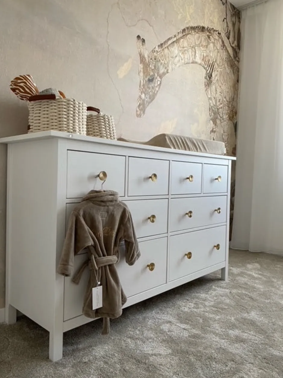 Poespas Home Behang | Dieren^Behang Giraffe | Beige