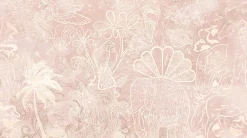 Poespas Home Bloemen | Behang^Behang Happy Days | Roze