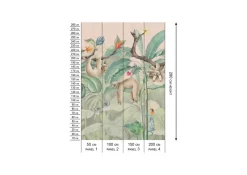 Poespas Home Dieren | Behang^Behang Lazy Luiaard | Jungle Collection