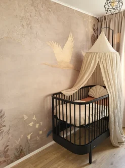 Poespas Home Dieren | Behang^Behang Morning bird | Beige