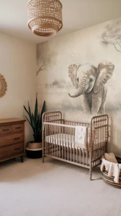 Poespas Home Dieren | Behang^Behang Olifant | Circle of Life Collection