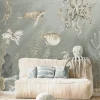 Poespas Home Dieren | Onderzee^Behang Onderzee | Blauw