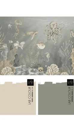 Poespas Home Dieren | Onderzee^Behang Onderzee | Blauw