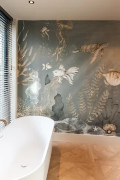 Poespas Home Dieren | Onderzee^Behang Onderzee | Blauw