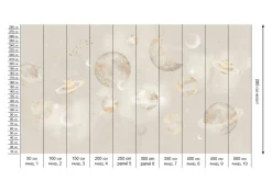 Poespas Home Ruimte | Behang^Behang Pastel Planets | Beige