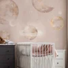 Poespas Home Ruimte | Behang^Behang Pastel Planets | Roze