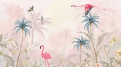 Poespas Home Dieren | Behang^Behang Pink Flamingo