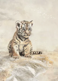 Poespas Home Dieren | Behang^Behang Tijger | Circle of Life Collection