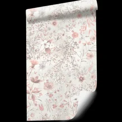 Poespas Home Bloemen | Behang^Behang Vintage flowers | Wit