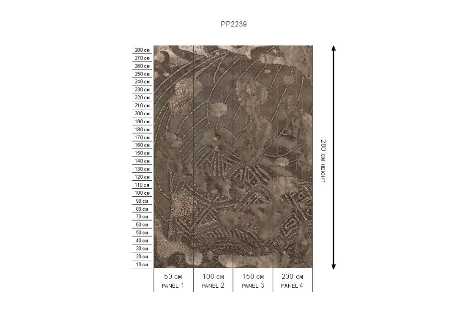 Poespas Home Behang^Behang Wanderlust | Donkerbruin