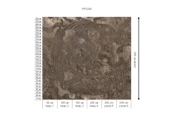 Poespas Home Behang^Behang Wanderlust | Donkerbruin