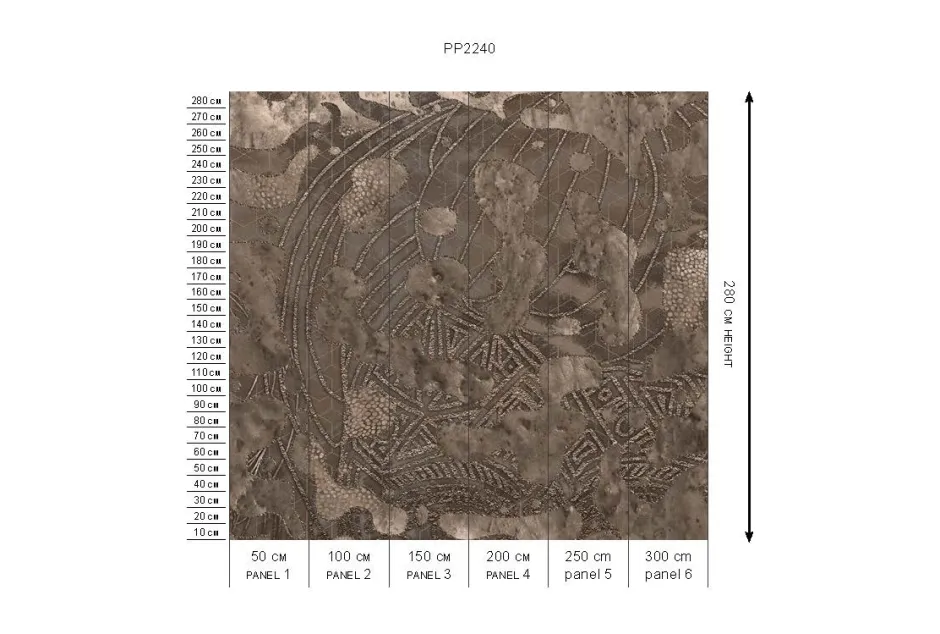 Poespas Home Behang^Behang Wanderlust | Donkerbruin