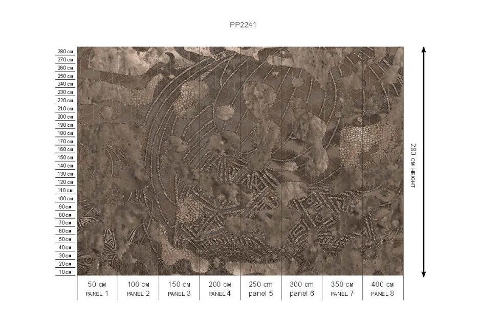 Poespas Home Behang^Behang Wanderlust | Donkerbruin