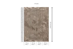 Poespas Home Behang^Behang Wanderlust | Lichtbruin