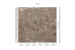 Poespas Home Behang^Behang Wanderlust | Lichtbruin