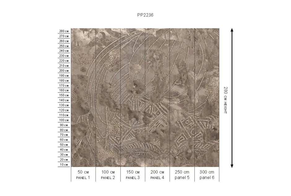 Poespas Home Behang^Behang Wanderlust | Lichtbruin