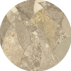 Poespas Home Behangcirkels^Behangcirkel Abstract bloemen