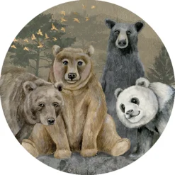 Poespas Home Behangcirkels^Behangcirkel Beren