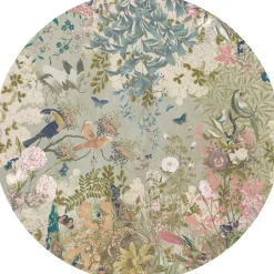 Poespas Home Behangcirkels^Behangcirkel Botanical Blossom | ø 145 cm