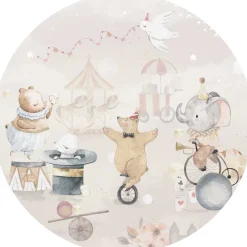 Poespas Home Behangcirkels^Behangcirkel Circus | Pastel | 鈱€ 145 cm