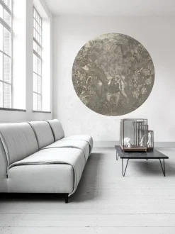 Poespas Home Behangcirkels^Behangcirkel Floral Elephant