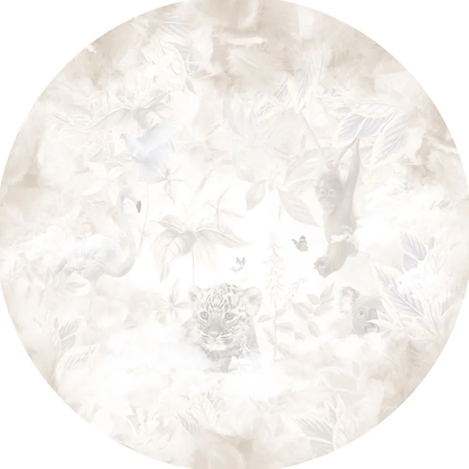 Poespas Home Behangcirkels^Behangcirkel Light Feathers