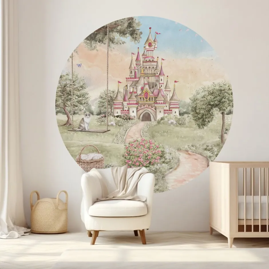 Poespas Home Behangcirkels^Behangcirkel Sprookjeskasteel