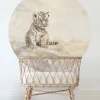Poespas Home Behangcirkels^Behangcirkel Tijger | Circle of Life Collection | 鈱€ 145 cm