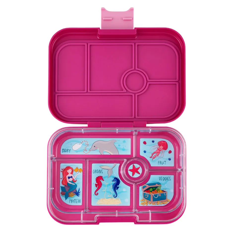 Yumbox Lunchboxen & Brooduitstekers^Bentobox original | 6 vakken | Malibu purple/mermaid |