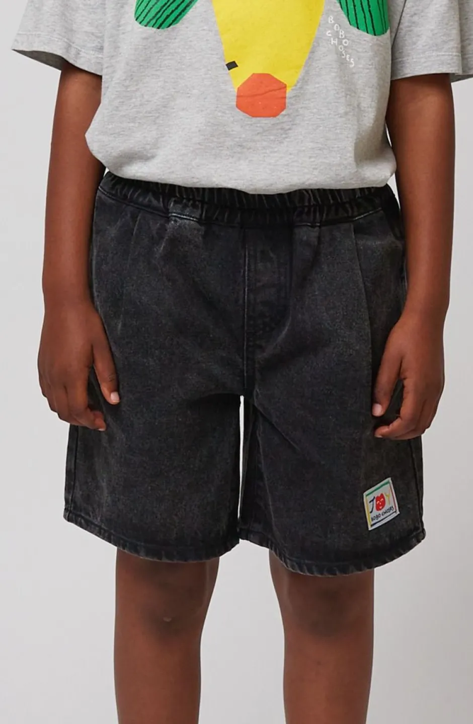 Bobo Choses Shorts | Shorts^Bermuda shorts Smiling | Black denim |