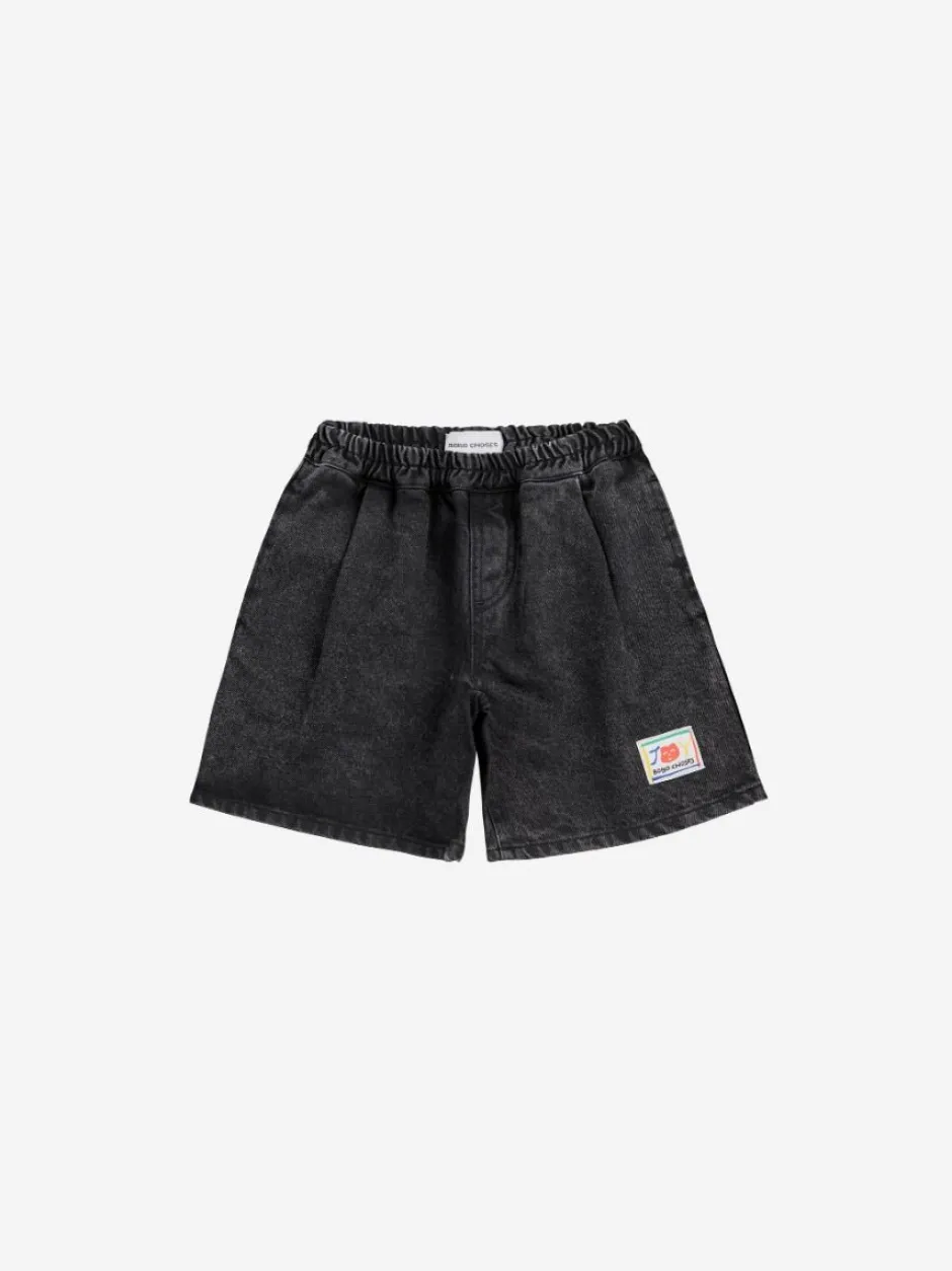 Bobo Choses Shorts | Shorts^Bermuda shorts Smiling | Black denim |