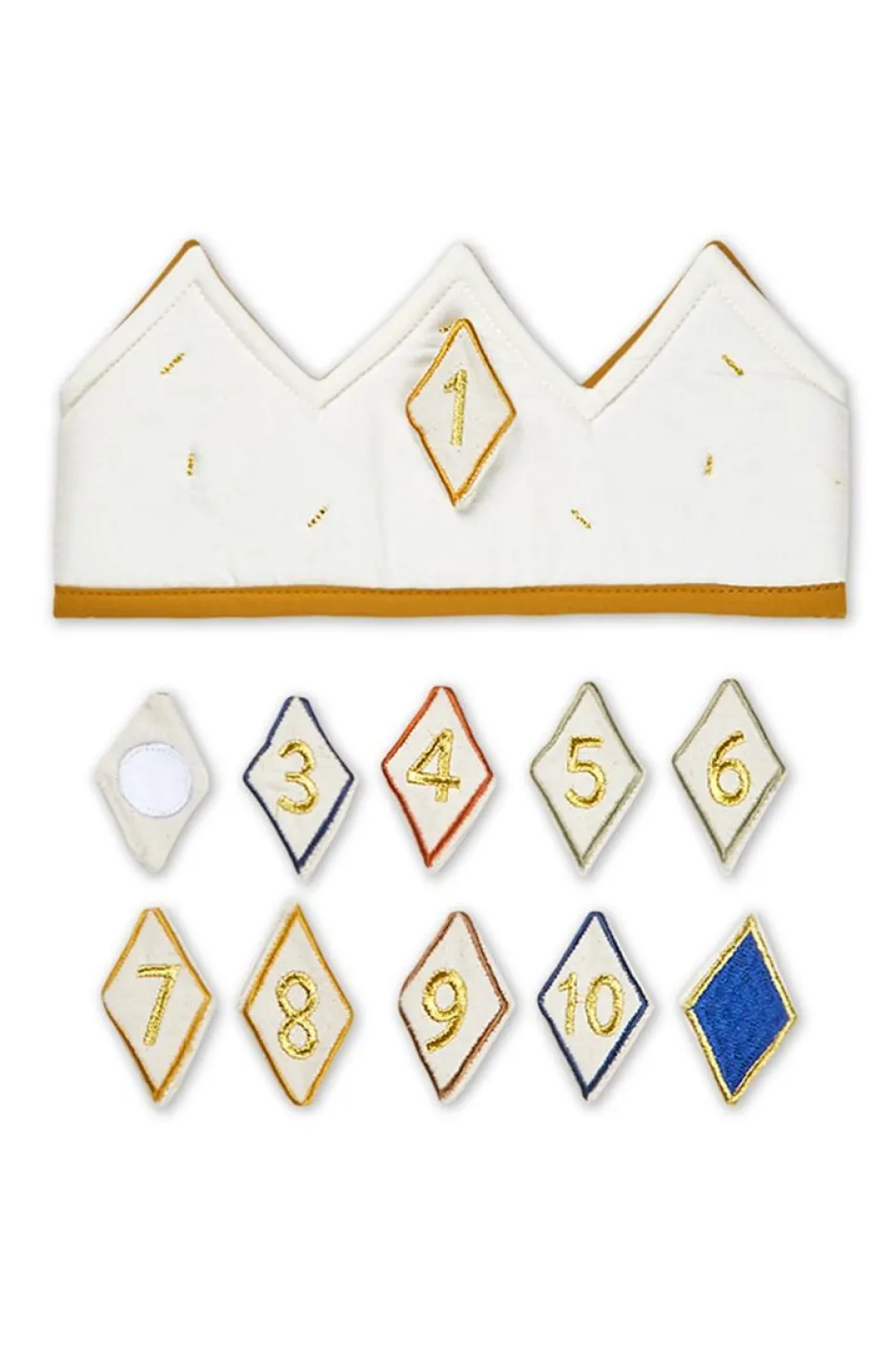 DAMES Fabelab Overige Accessoires | Overige Accessoires^Birthday crown with numbers | Oat milk |