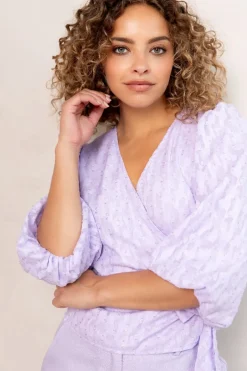 DAMES Freebird Co-ords | Blouses^Blouse Bibienne | Lilac crocus |