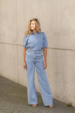 DAMES Freebird Blouses^Blouse Britte | Mid blue |