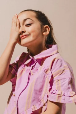 DAMES Labo de Colores Co-ords | Co-ords^Blouse Santel | Pink mulberry multi |