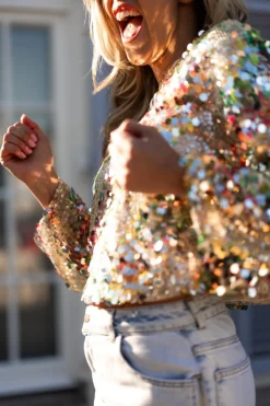 DAMES Studio Amaya Co-ords | Blouses^Blouse Sparkle | Multi print |