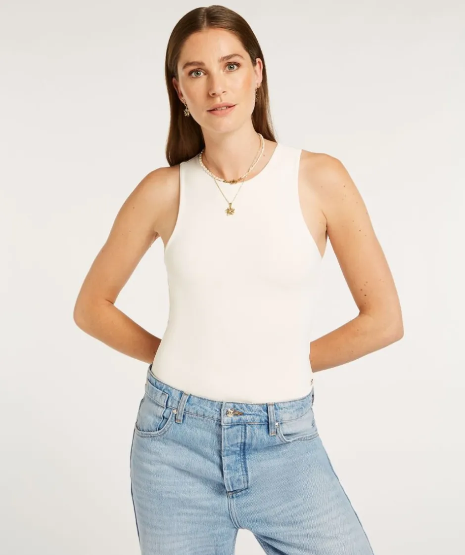 DAMES JOSH V Basics | Tops^Body Lotta | Creme white |