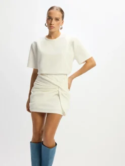 DAMES Refined Department Co-ords | Rokken^Boucle skirt Dominique | White |