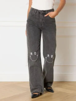 DAMES Refined Department Broeken^Broek Hannah | Grey Denim |